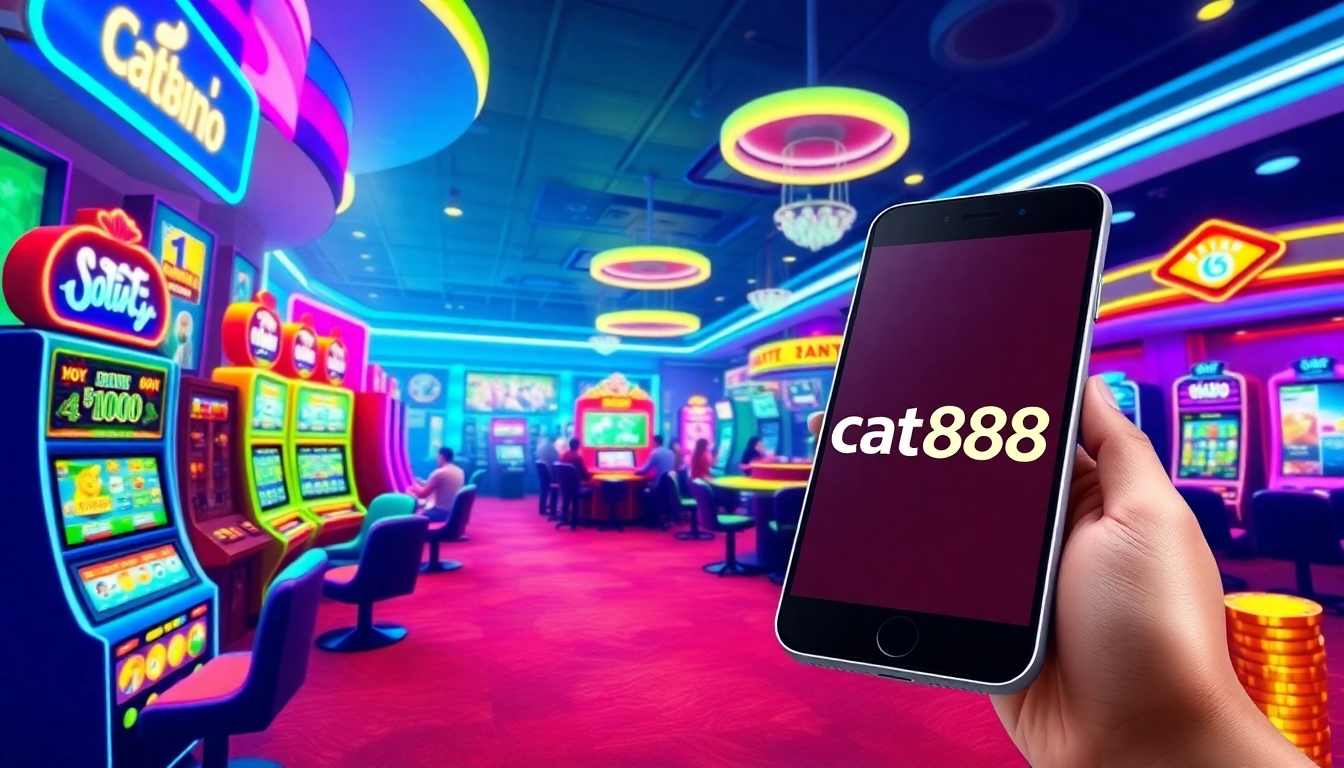 Experience the excitement of online gambling with cat888's vibrant casino scene.