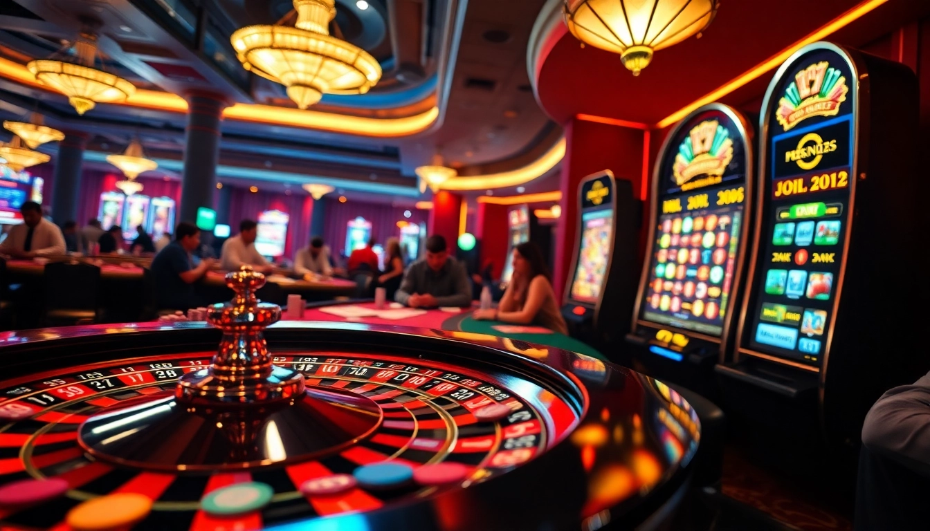 Experience the excitement at top nhà cái uy tín with players at the roulette table and poker games.