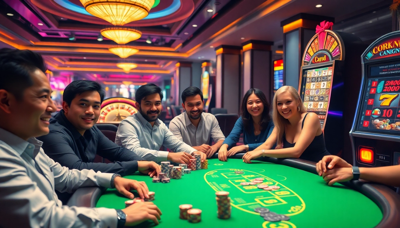 Experience the thrill of the casino with players at the trang chủ WW88 poker table.