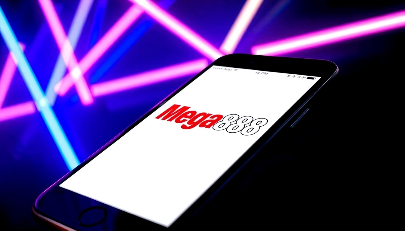 Engaging visual of Mega888 iOS 16 download on a smartphone inviting users to join the gaming fun.